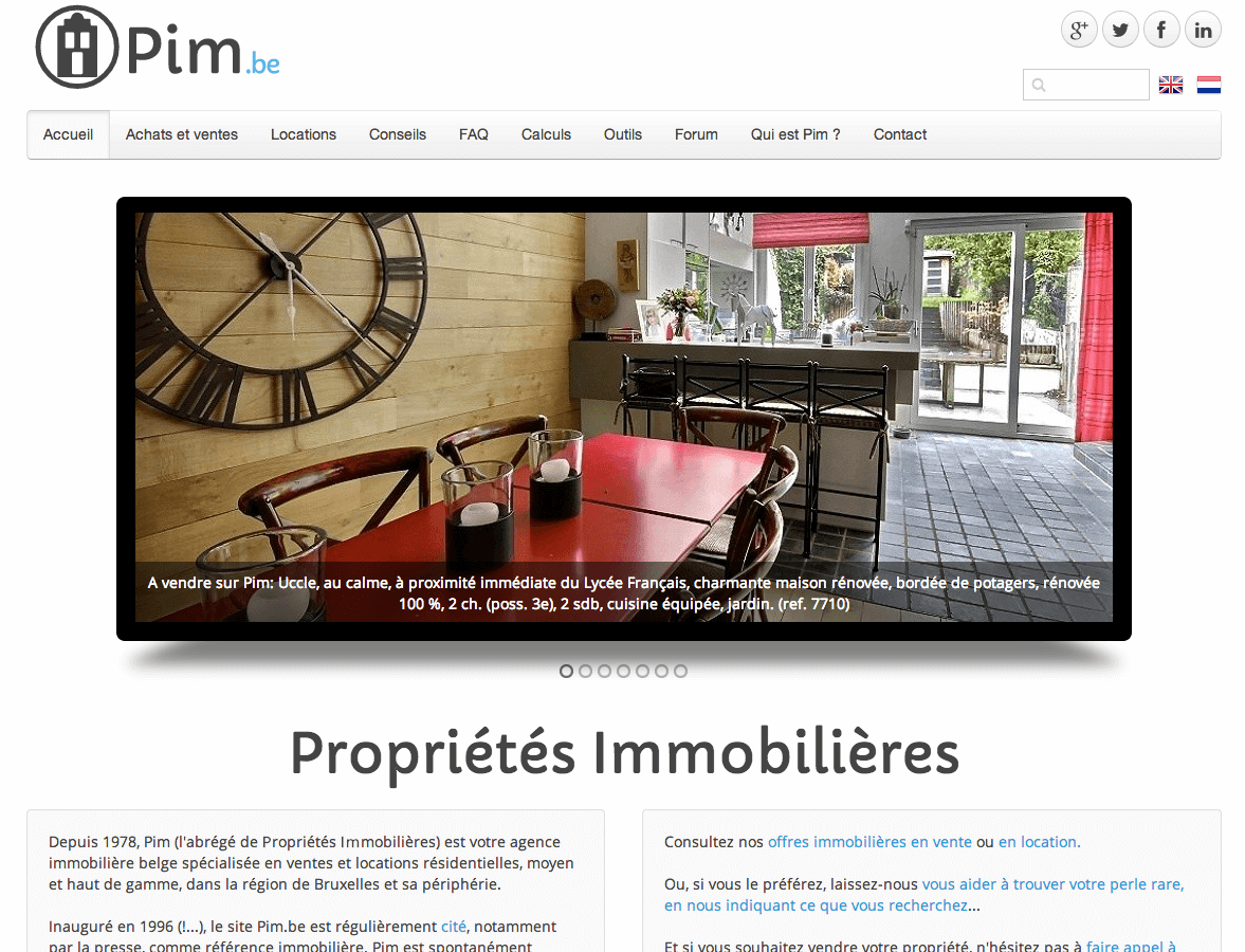Nouveau site WordPress refondu pour une agence immobilière