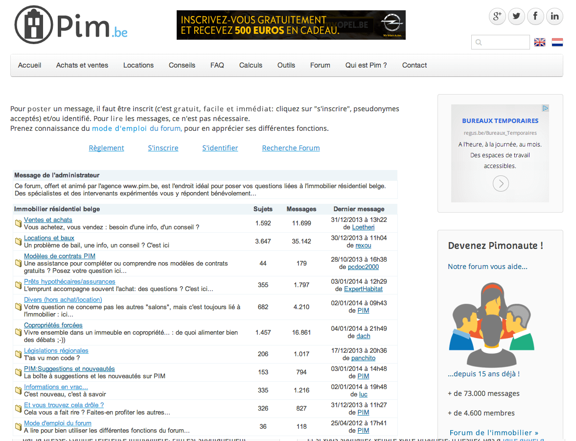 Nouveau forum immobilier refondu avec WordPress