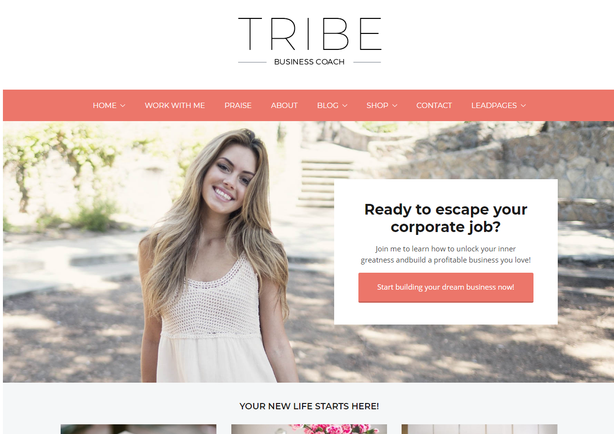 Coach Tribe est le cinquième thème WordPress le plus populaire pour le coaching