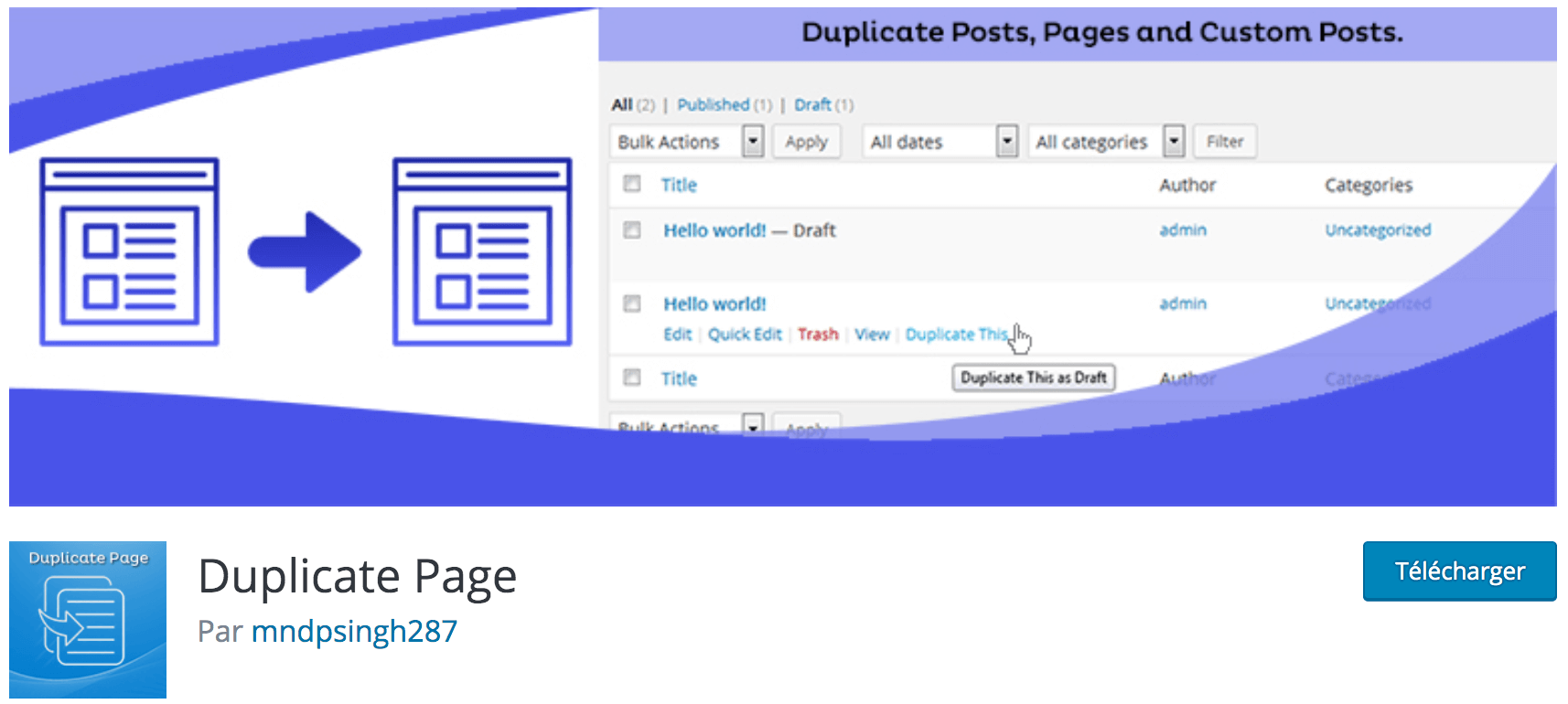 Meilleur plugin WordPress pour créer des copies de vos pages