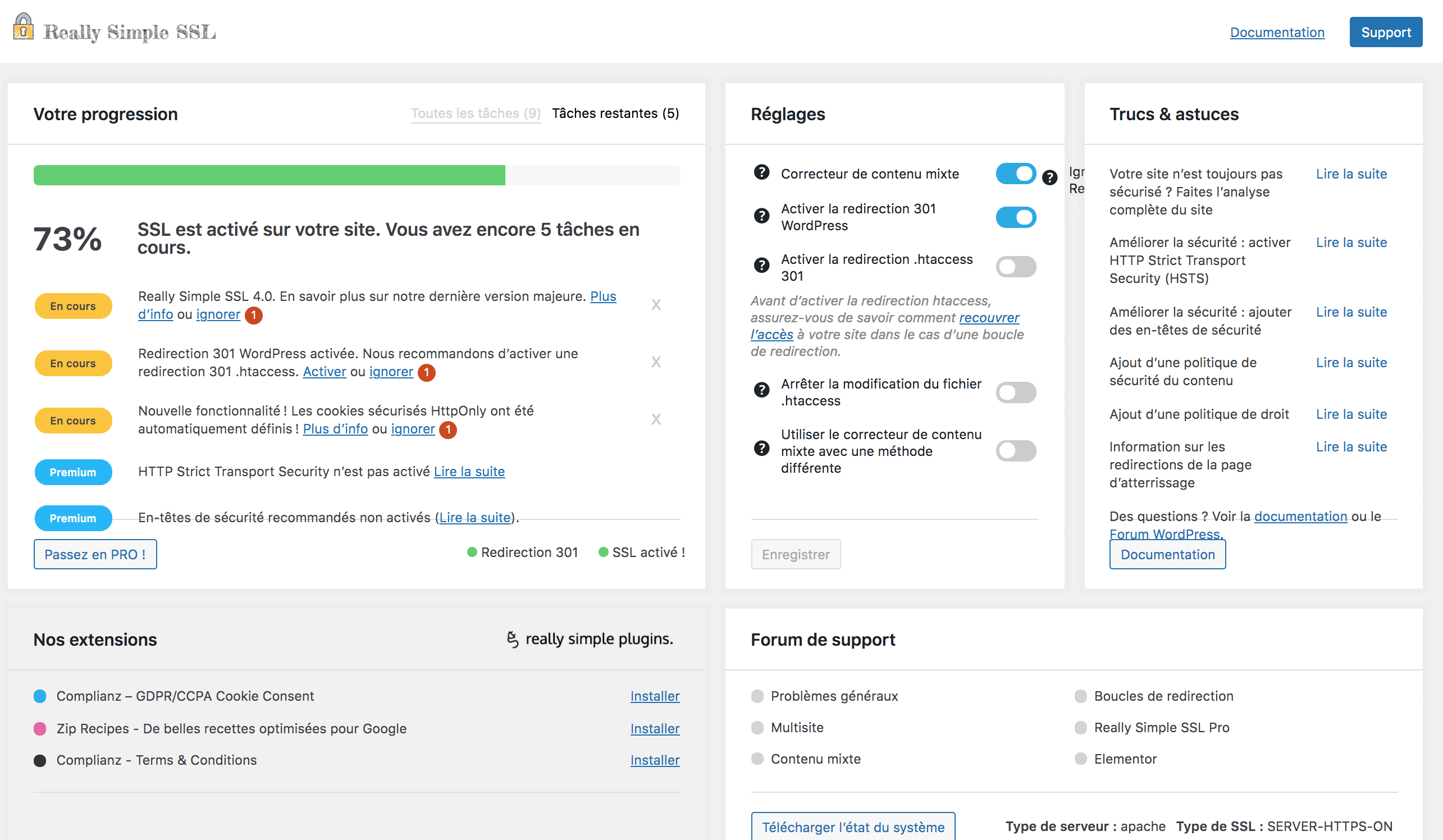 Vérification de votre HTTPS avec le plugin WordPress indispensable : Really Simple SSL