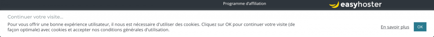 Voici comment se présente la conformité des cookies sur WordPress