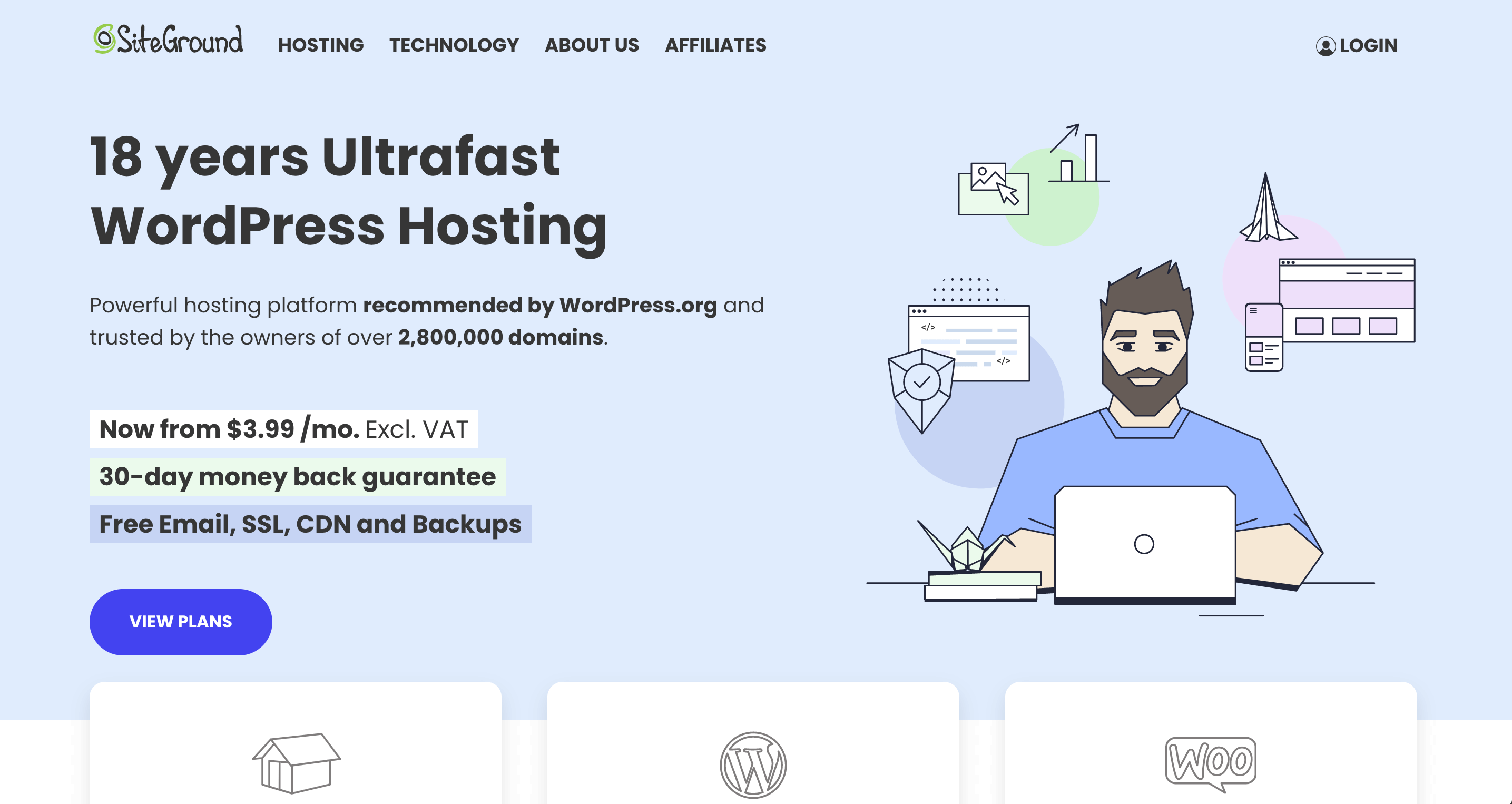 SiteGround, 15ème meilleur hébergeur WordPress