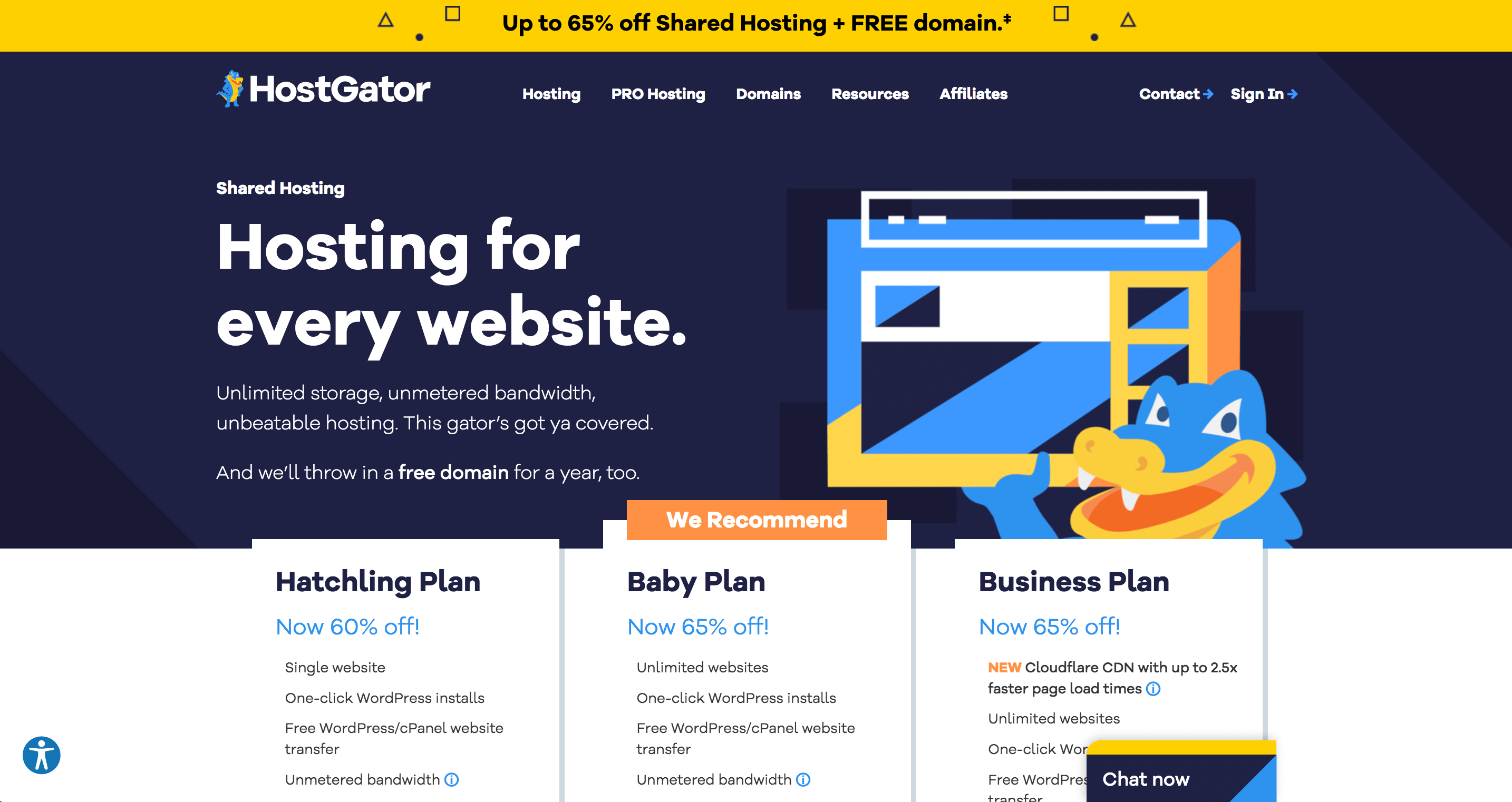 Hostgator, 30ème meilleur hébergeur WordPress