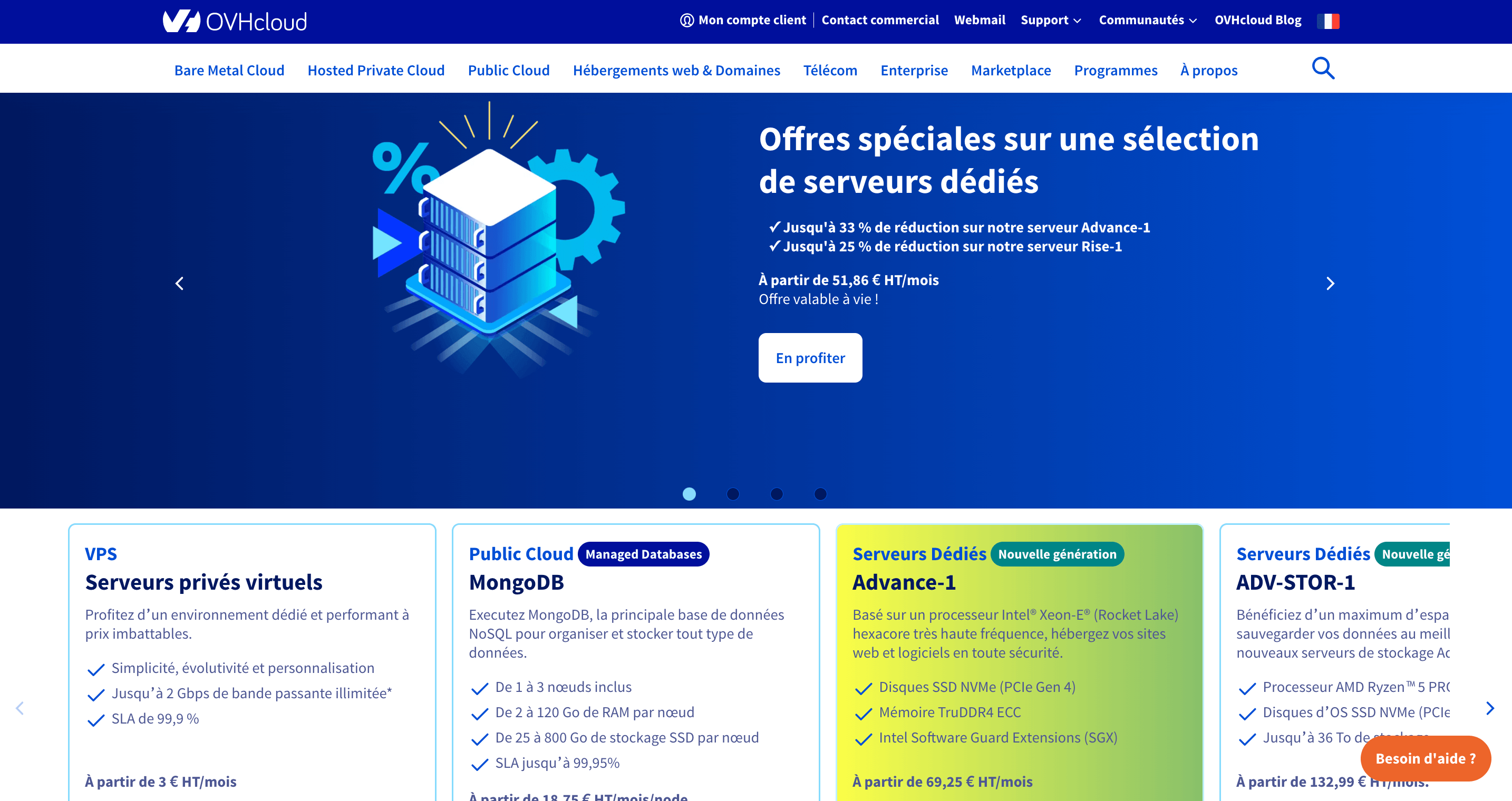 OVHCloud, 39ème meilleur hébergeur WordPress